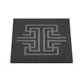 Rosseto Serving Solutions Square Black Patterend Melamine Surface, 1 EA SG040